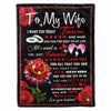 To My Wife - From Husband - A376 - Premium Blanket