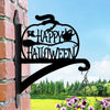 Happy Halloween Metal Hanging Bracket Plant Stand PS175