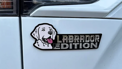 Labrador Car Badge Laser Cutting Car Emblem CE171