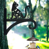 Cat And Flower Metal Hanging Bracket Plant Stand PS021