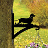 Dachshund Dog Metal Hanging Bracket Plant Stand PS081