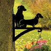 Dachshund Dog & Jack Russell Metal Hanging Bracket Plant Stand PS082