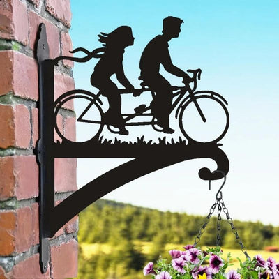 Tandem Bike Metal Hanging Bracket Plant Stand PS064