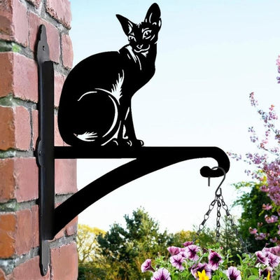 Sphynx Cat Metal Hanging Bracket Plant Stand PS120