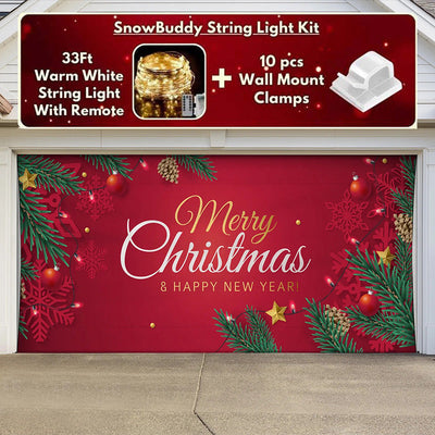 Christmas Tree Trimming Garage Door Covers F580