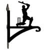 Cricket Player Metal Hanging Bracket Plant Stand PS054