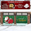 Christmas Snowflake Santa Garage Door Covers F582