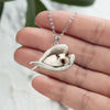 Birman Cat Sleeping Angel Stainless Steel Necklace SN172