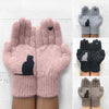 Outdoor Thermal Cat & Bird Print Gloves