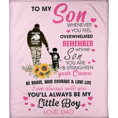 To My Son - From Dad - A327 - Premium Blanket