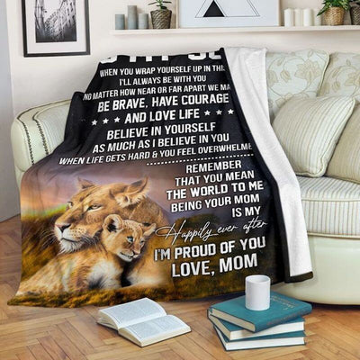 To My Son - From Mom - Lion A244 - Premium Blanket