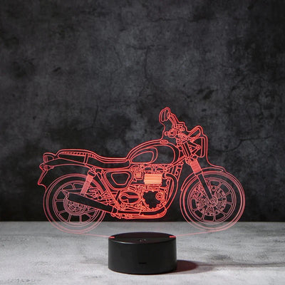 Motorcycle 3D Illusion Lamp