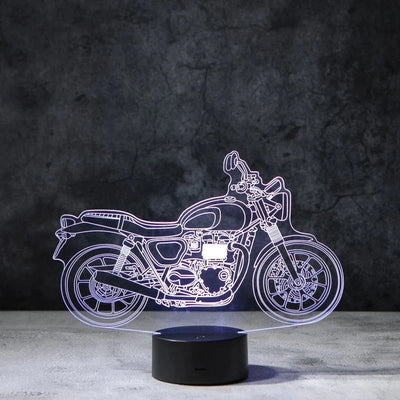 Motorcycle 3D Illusion Lamp