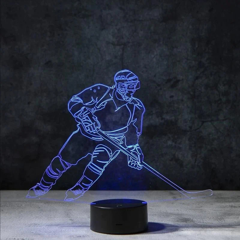 Hockey 3D Illusion Lamp