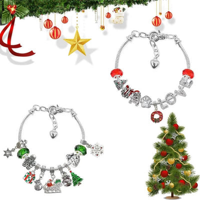 24 Days Countdown Calendar DIY Christmas Advent Calendar Bracelets Set