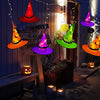 Glowing Witch Hat Decorations - 2 in 1 Hanging/Wearable