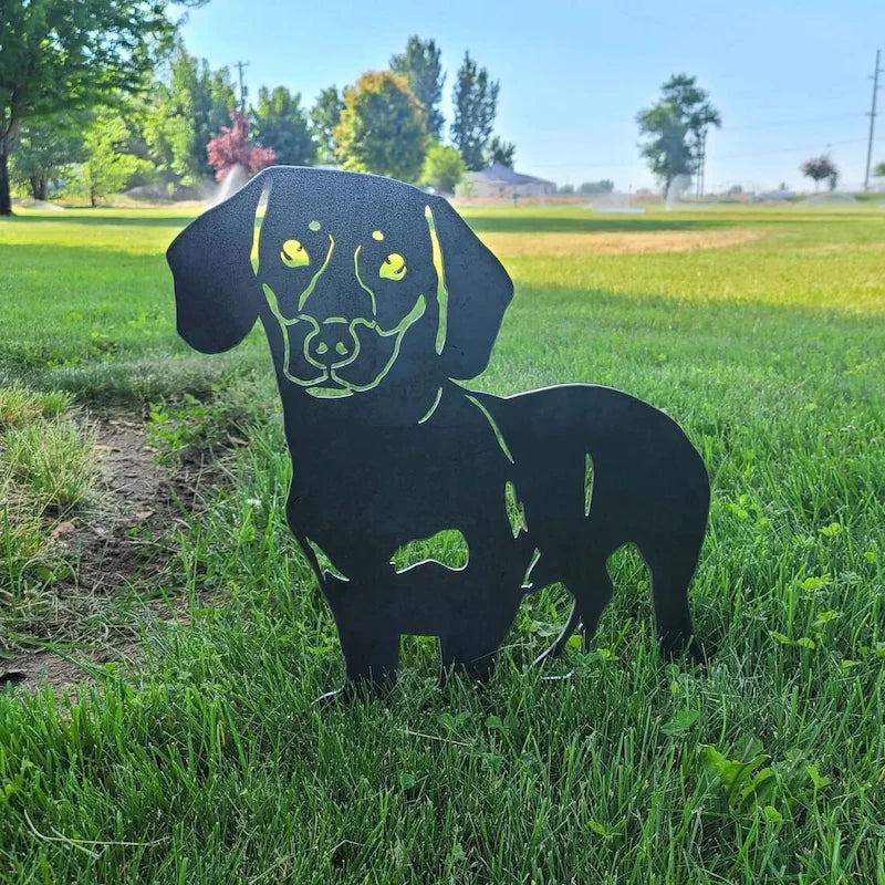 Dachshund Metal Silhouette