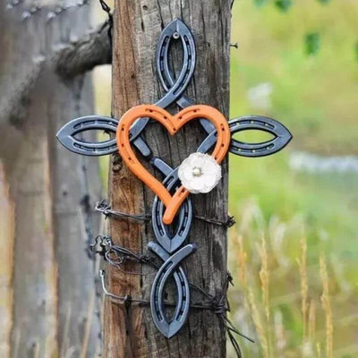 🔥 Last Day 52% OFF🔥 Natural Horseshoe Cross With Heart