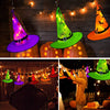 Glowing Witch Hat Decorations - 2 in 1 Hanging/Wearable