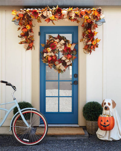 OUTDOOR GHOST DOG CANDY BOWL