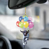 German Shorthaired Pointer Fly With Bubbles Car Hanging Ornament BC006