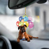 Boxer Fly With Bubbles Car Hanging Ornament BC029