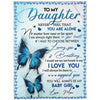 I LOVE YOU - TO DAUGHTER FROM MOM Fleece Blanket