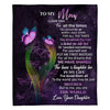 To My Mom - From Daughter - Butterflyblanket - A319 - Premium Blanket