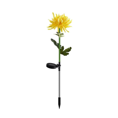 30" Chrysanthemum Solar Garden Stake LED