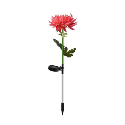 30" Chrysanthemum Solar Garden Stake LED