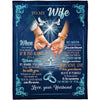 To My Wife - Husband A311 - Premium Blanket