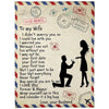 To My Wife - From Husband - Coupleblanket - A358 - Premium Blanket