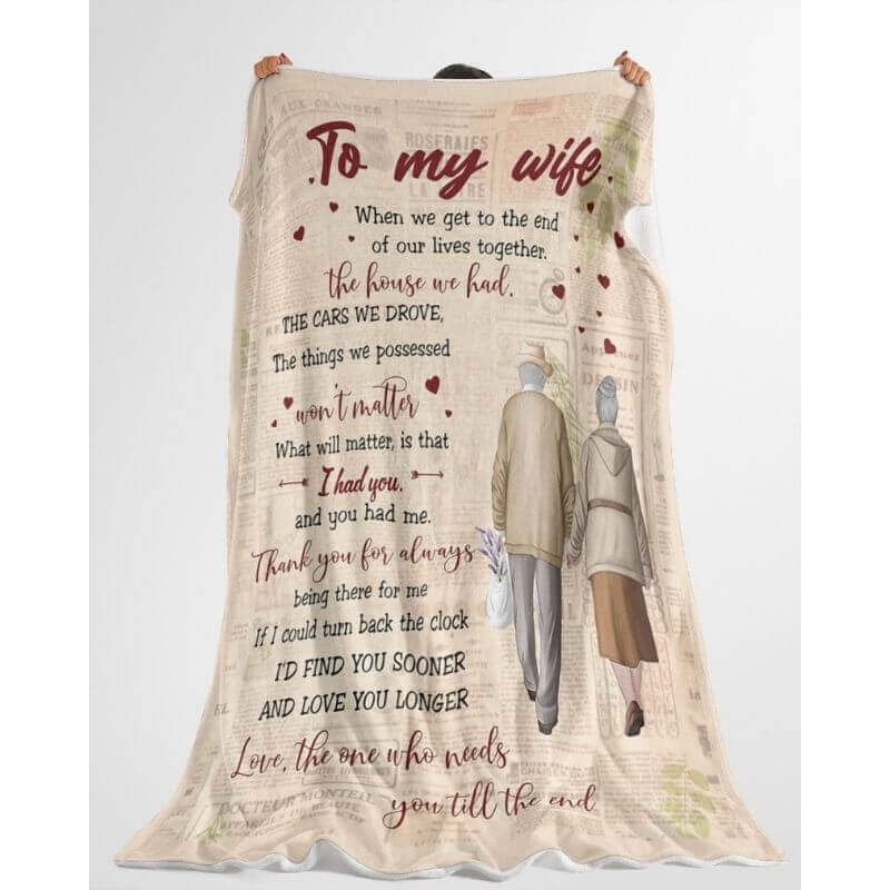 To My Wife - From Husband - Coupleblanket - A359 - Premium Blanket