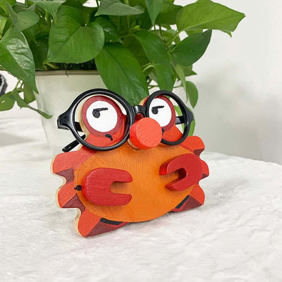 Handmade Dachshund Glasses Stand Lovely Crab