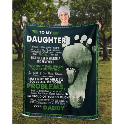 To My Daughter - From Dad - A324 - Premium Blanket