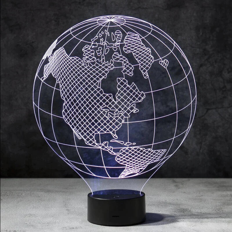 Globe 3D Illusion Lamp