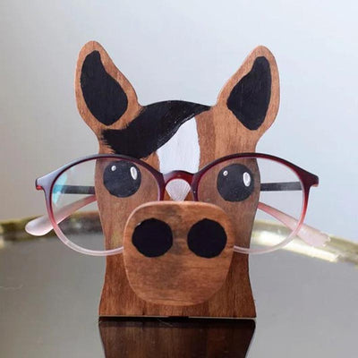 Handmade Dachshund Glasses Stand Lovely Horse