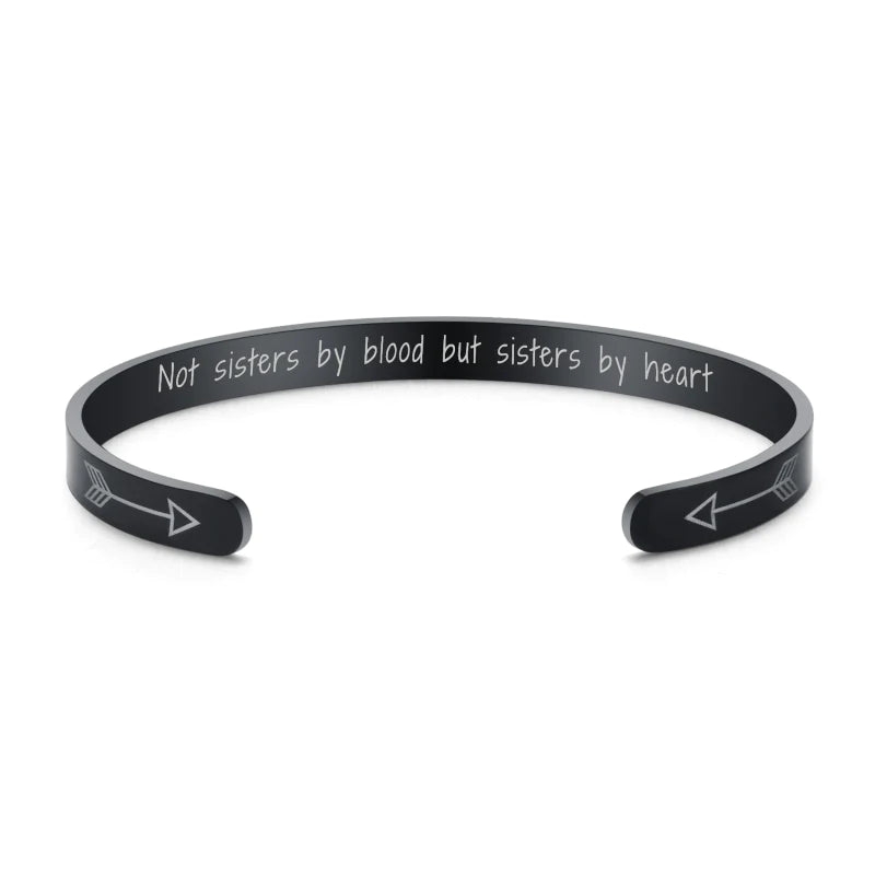 “Not Sisters By Blood But Sisters By Heart” Bracelet