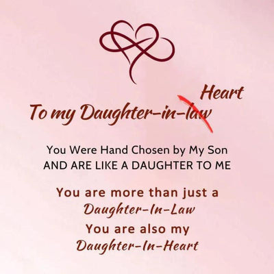 To My Daughter-in-law - You Are Also My Daughter In Heart - Infinity Bracelet