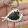 Sleeping Angel Acrylic Keychain Belgian Shepherd SA182