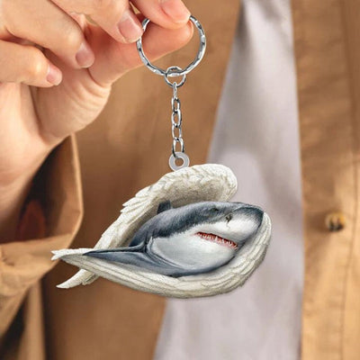 Sleeping Angel Acrylic Keychain Shark SA246