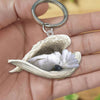 Sleeping Angel Acrylic Keychain Umbrella Cockatoo SA253