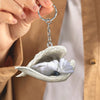 Sleeping Angel Acrylic Keychain Umbrella Cockatoo SA253