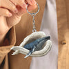 Sleeping Angel Acrylic Keychain Whale SA255