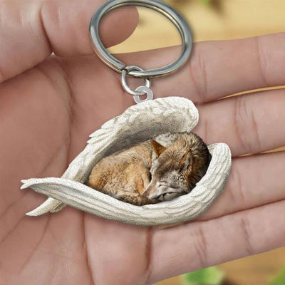 Sleeping Angel Acrylic Keychain Wolf SA258