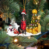 Greyhound Christmas Ornament SM032