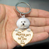 Bichon Frise What Greater Gift Than The Love Of A Dog Acrylic Keychain GG107