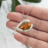 Vizsla Sleeping Angel Stainless Steel Necklace SN050