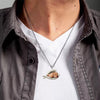 Pit Bull Sleeping Angel Stainless Steel Necklace SN074