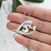 Papillon Sleeping Angel Stainless Steel Necklace SN102